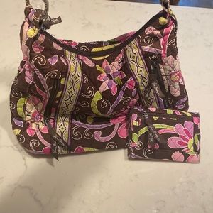 Vera Bradley Purse w Matching Wallet